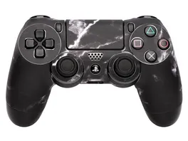 Skins Sticker fuer PS4 Controller Black Marble