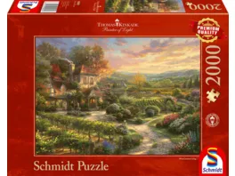 Schmidt Spiele Erwachsenenpuzzle In den Weinbergen Thomas Kinkade 2000 Teile