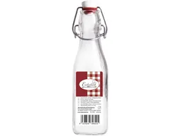 Einkochwelt Glasflasche mit Buegelverschluss vierkant Swing 0 25l