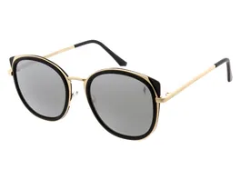 GNTM Sonnenbrille schwarz mit goldenen Buegeln
