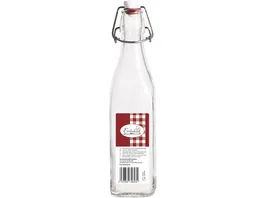 Creatable Glasflasche mit Buegelverschluss vierkant Swing 0 5l