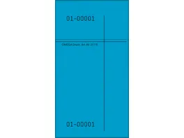 OMEGA Kellnerblock 317 S 4 7 5x14cm 1x100 Blatt Serie blau