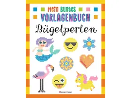 Mein buntes Vorlagenbuch Buegelperlen Ueber 200 Motive Von Affe bis Zwerg Mit Lama Einhorn und Emojis