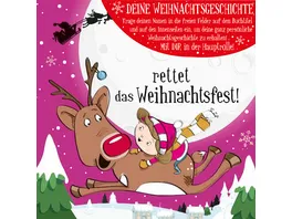 H H Namens Weihnachtsbuch blanko fuer Maedchen Rettet Weihnachten Motiv