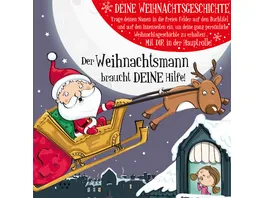 H H Namens Weihnachtsbuch blanko fuer Jungen Rettet Weihnachtsmann Motiv