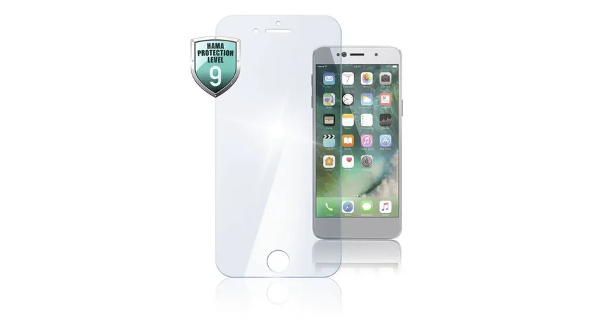 Hama Echtglas-Displayschutz "Premium Crystal Glass" für iPhone 6/6s/7/8/SE 2020