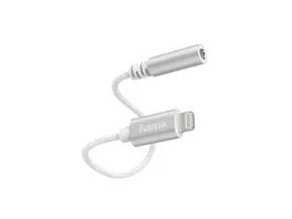 HAMA Aux Adapter Lightning 3 5 mm Klinke Buchse Weiss