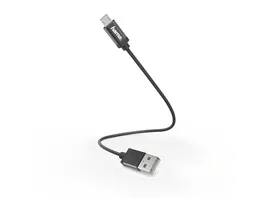 Hama Lade Datenkabel Micro USB 0 2 m Schwarz