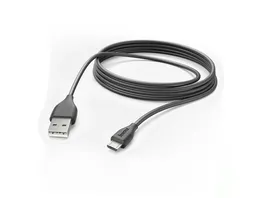 Hama Lade Datenkabel Micro USB 3 m Schwarz