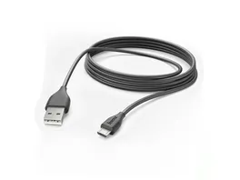 HAMA Ladekabel USB A Micro USB 3 m Schwarz