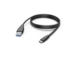 HAMA Ladekabel USB C USB A 3 m Schwarz