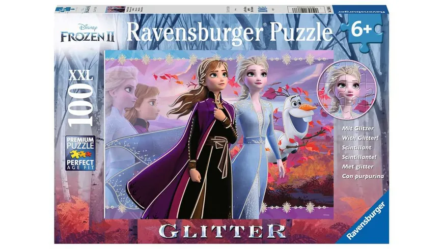 Ravensburger Puzzle - Frozen, Starke Schwestern, 100 XXL Teile