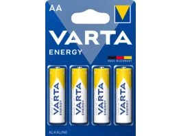 VARTA ENERGY Alkaline Batterie AA Mignon LR6 4 Stueck