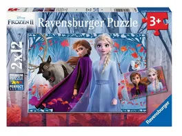 Ravensburger Puzzle Frozen Reise ins Ungewisse 2x12 Teile