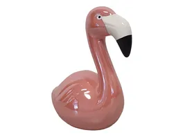 TRENDSHOP Spardose Flamingo