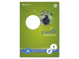 Ursus Green Premium Heft A4 16 Blatt Lineatur 1 farbig