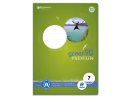 Ursus Green Premium Heft A4 16 Blatt Lineatur 7 kariert