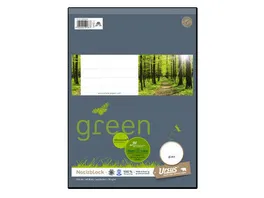 Ursus Green Notizblock A4 48 Blatt blanko