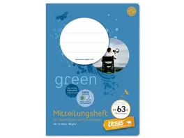 Ursus Green Mitteilungsheft FX63c A5 12 Blatt