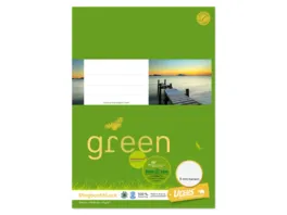 Ursus Green Ringbuchblock A4 100 Blatt 5mm kariert