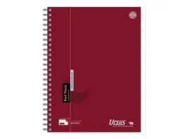 Ursus Style Spiralbuch Red Note A4 80 Blatt kariert