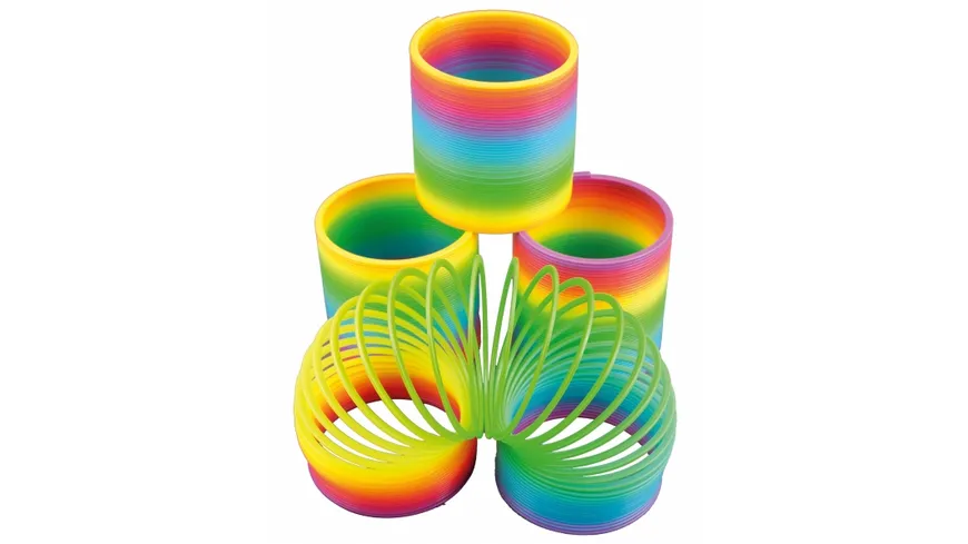 Springspirale Kultspielzeug der 90er Jahre Ø 10 cm Regenbogenspirale XXL 