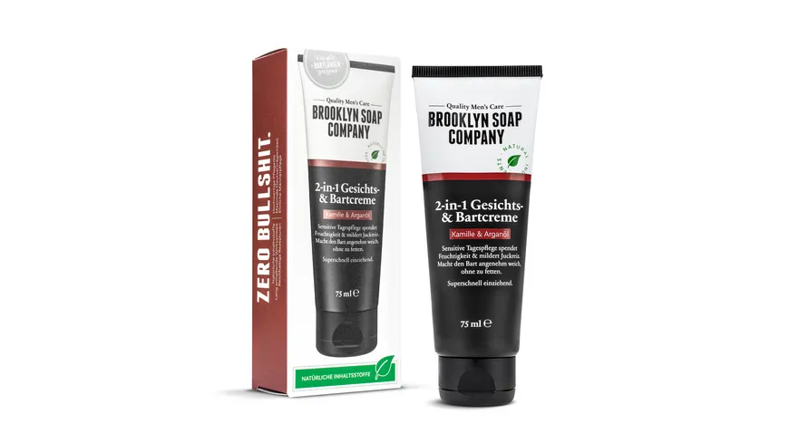 BROOKLYN SOAP COMPANY 2-in-1 Gesichts- & Bartcreme