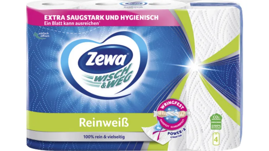 ZEWA Wisch&Weg Reinweiß 4x45 Blatt