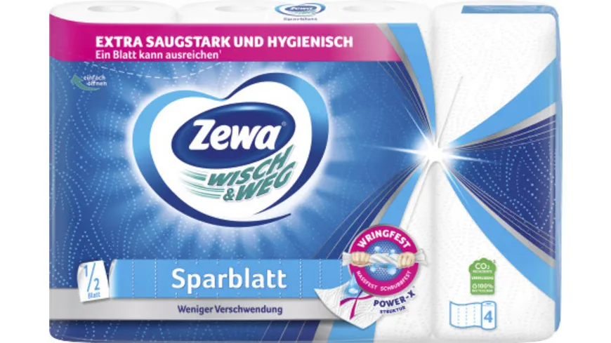 Zewa Wisch&Weg Sparblatt Küchentücher Neu online reißfest,stark recycellbar 