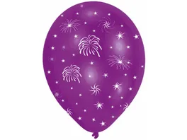 Amscan 6 Ballons Feuerwerk