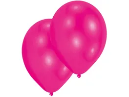 Amscan 10 Latex Ballons hot pink 27 5cm