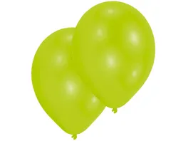 Amscan 10 Latex Ballons limonengruen 27 5cm