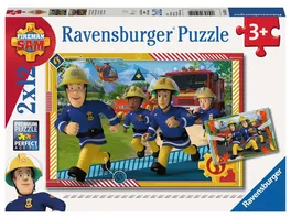 Ravensburger Puzzle Feuerwehrmann Sam Sam und sein Team 2x12 Teile