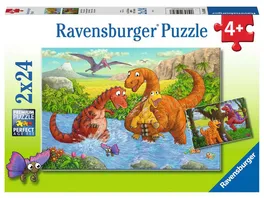 Ravensburger Puzzle Spielende Dinos 2x24 Teile