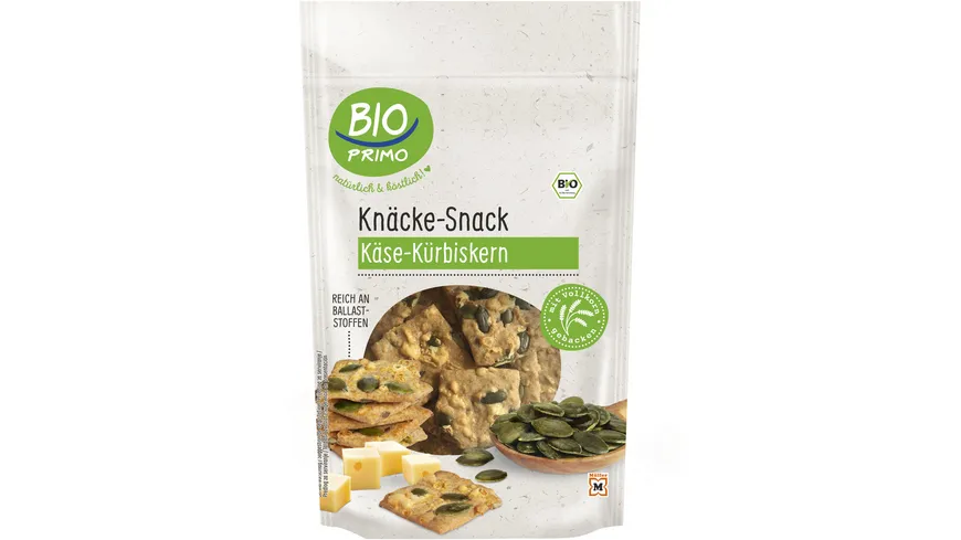 BIO PRIMO Knäcke-Snack – Käse-Kürbiskern