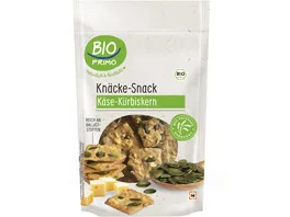 BIO PRIMO Bio Knaecke Snack Kaese Kuerbiskern