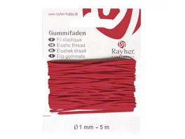 Rayher GUMMIFADEN 1MMX5M ROT 8908918