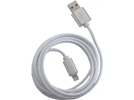 PETER JAeCKEL FASHION 1 5m USB Data Cable White fuer Apple Lightning mit Sync und Ladefunktion