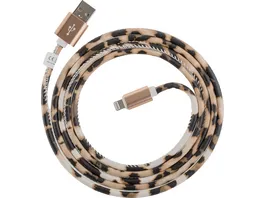 PETER JAeCKEL USB Data Cable LEO fuer Apple Lightning mit Sync und Ladefunktion
