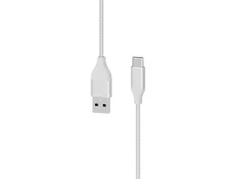 Xlayer Kabel PREMIUM Metallic USB to Type C USB C Cable 1 5m Fast Charging 3A USB 2 0 Silver