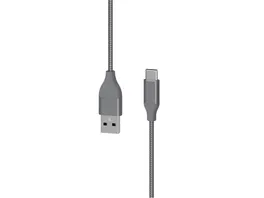 Xlayer Kabel PREMIUM Metallic USB to Type C USB C Cable 1 5m Fast Charging 3A USB 2 0 Space Grey