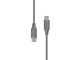 Xlayer Kabel PREMIUM Metallic Type C USB C to Type C Cable 1 5m Fast Charging 3A USB 2 0 Space Grey