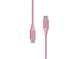 Xlayer Kabel PREMIUM Metallic Type C USB C to Type C Cable 1 5m Fast Charging 3A USB 2 0 Rose