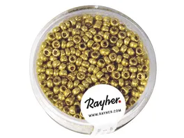 Rayher ROCAILLES 2 6MM PERLMUTT GOLD 17G DOSE 1406806