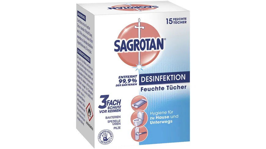 Sagrotan Desinfektion Feuchte Tücher 15ER