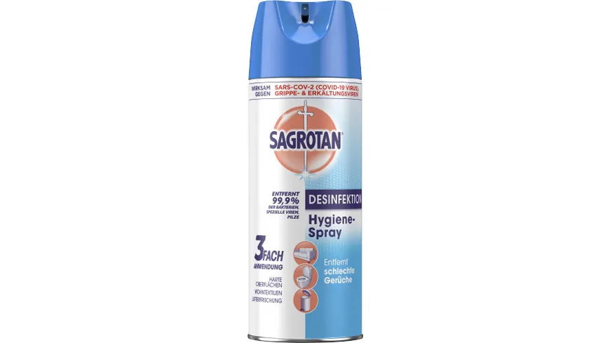 Sagrotan Hygiene-Spray (Aerosol) – Desinfektionsmittel für Textilien und Oberflächen im Haushalt 400 ml
