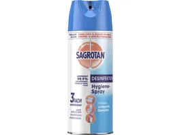 Sagrotan Hygiene Spray Aerosol Desinfektionsmittel fuer Textilien und Oberflaechen im Haushalt 400 ml