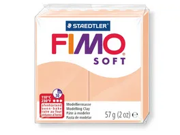 STAEDTLER FIMO 8020 43 soft Ofenhaertende Modelliermasse haut hell