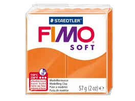 STAEDTLER FIMO 8020 42 soft Ofenhaertende Modelliermasse manderine