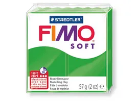 STAEDTLER FIMO 8020 53 soft Ofenhaertende Modelliermasse tropischgruen